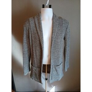 Unisex Gray Zara Knit Cardigan Coat